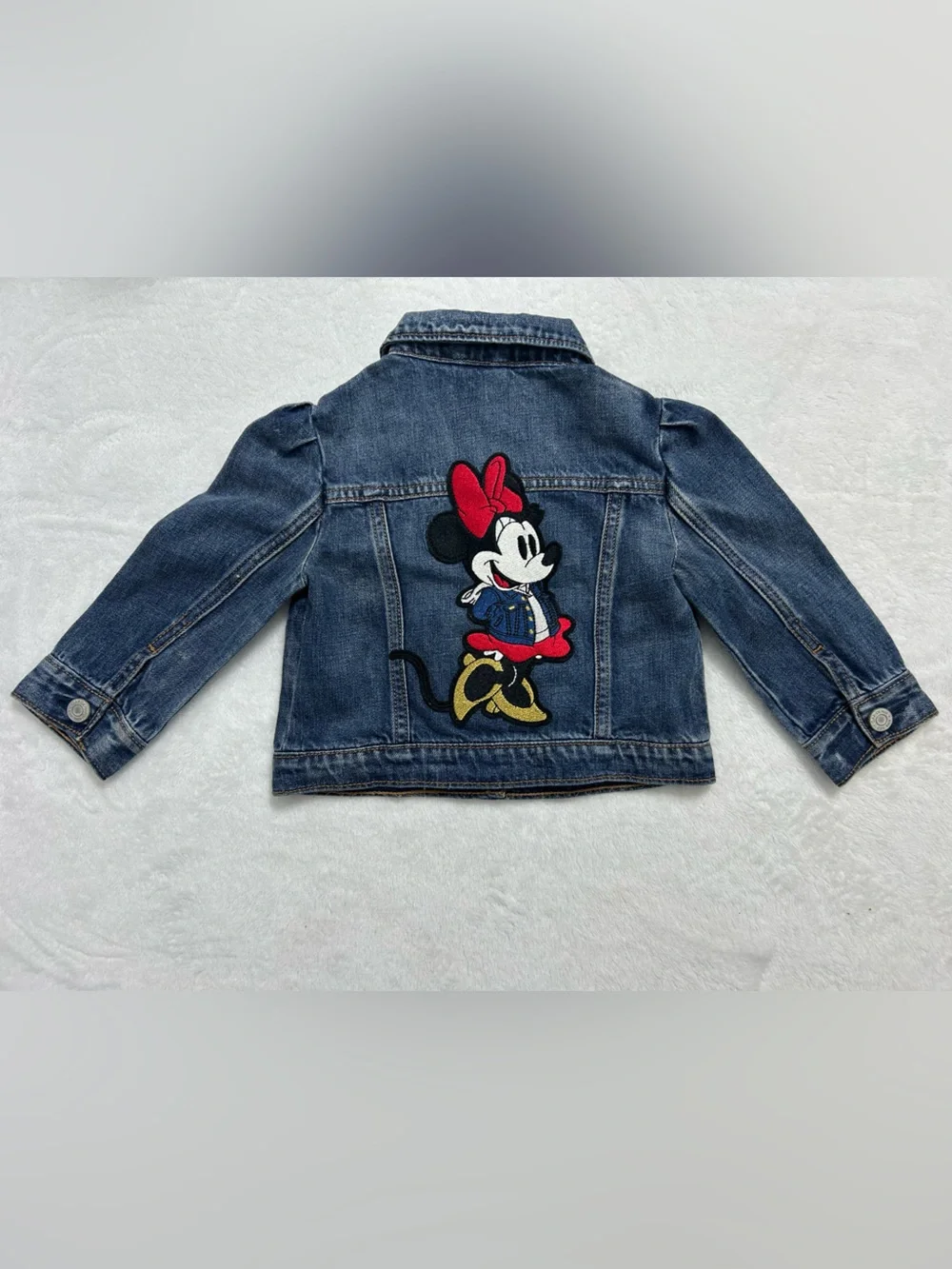 Disney Minnie Baby Gap Dark Blue Denim Jean Jacket